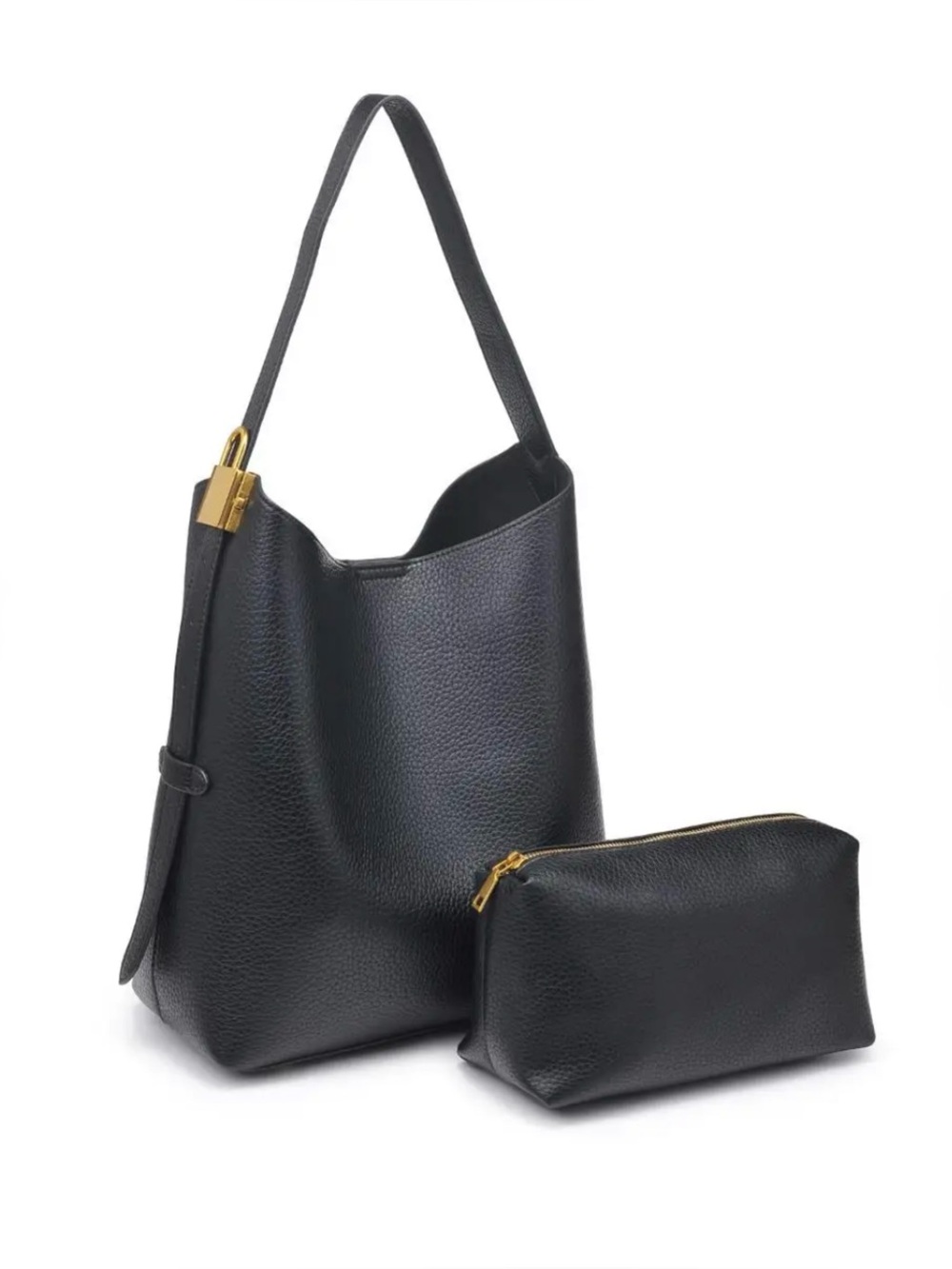URBAN EXPRESSIONS | NWT Matty Hobo Bag & Pouch in Black